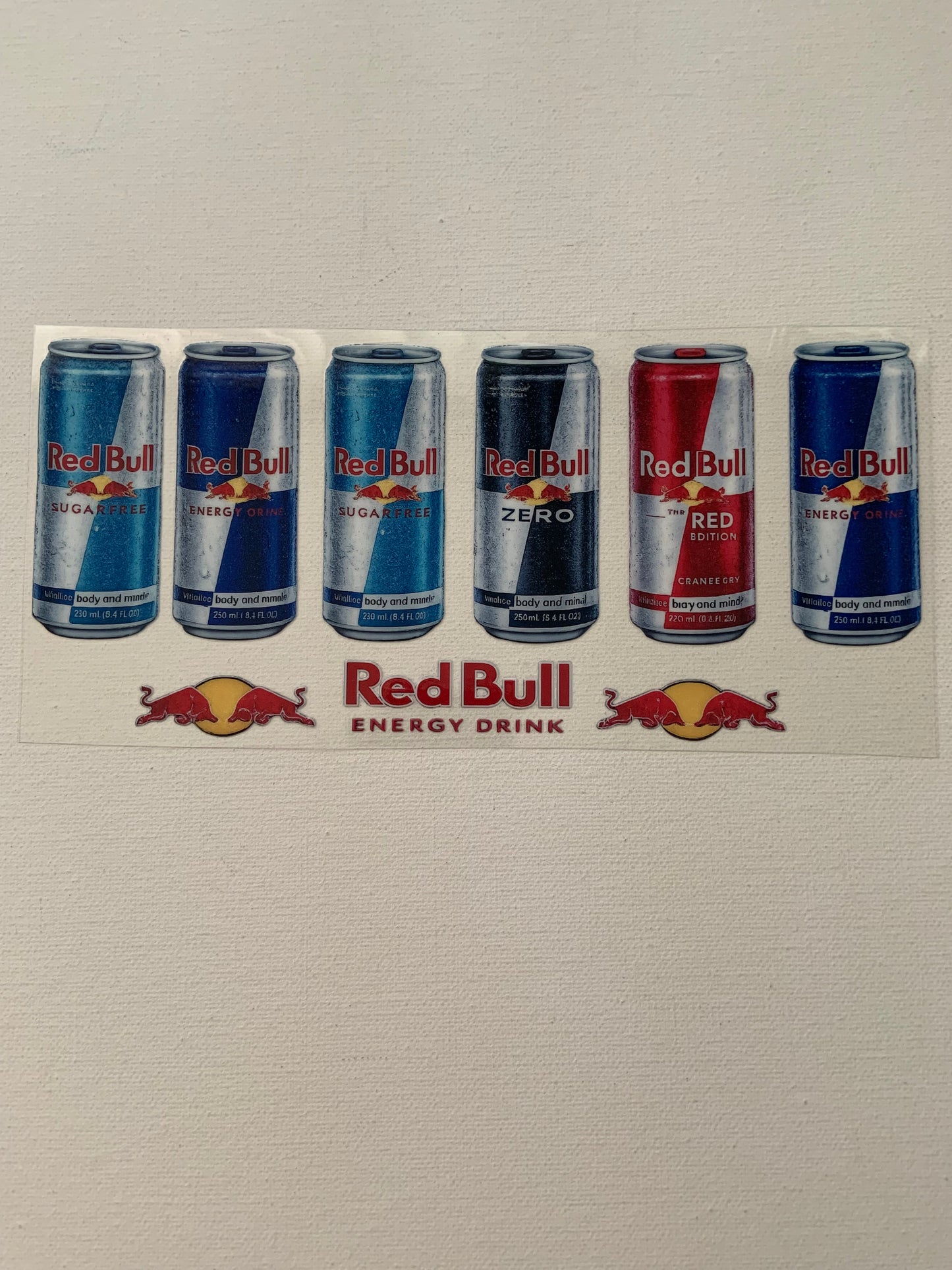 Red bull decal