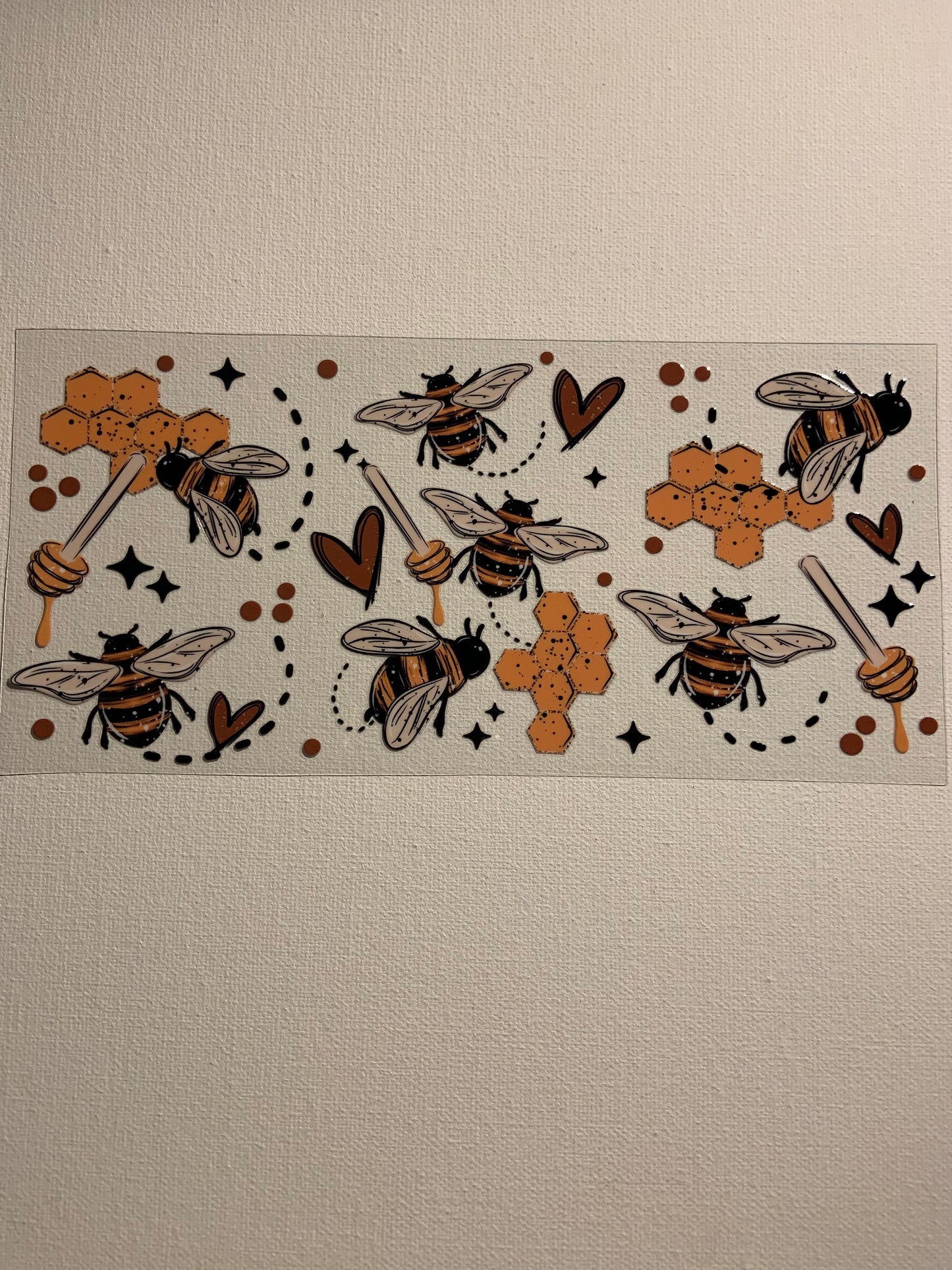 Bees and Honeycomb Decal