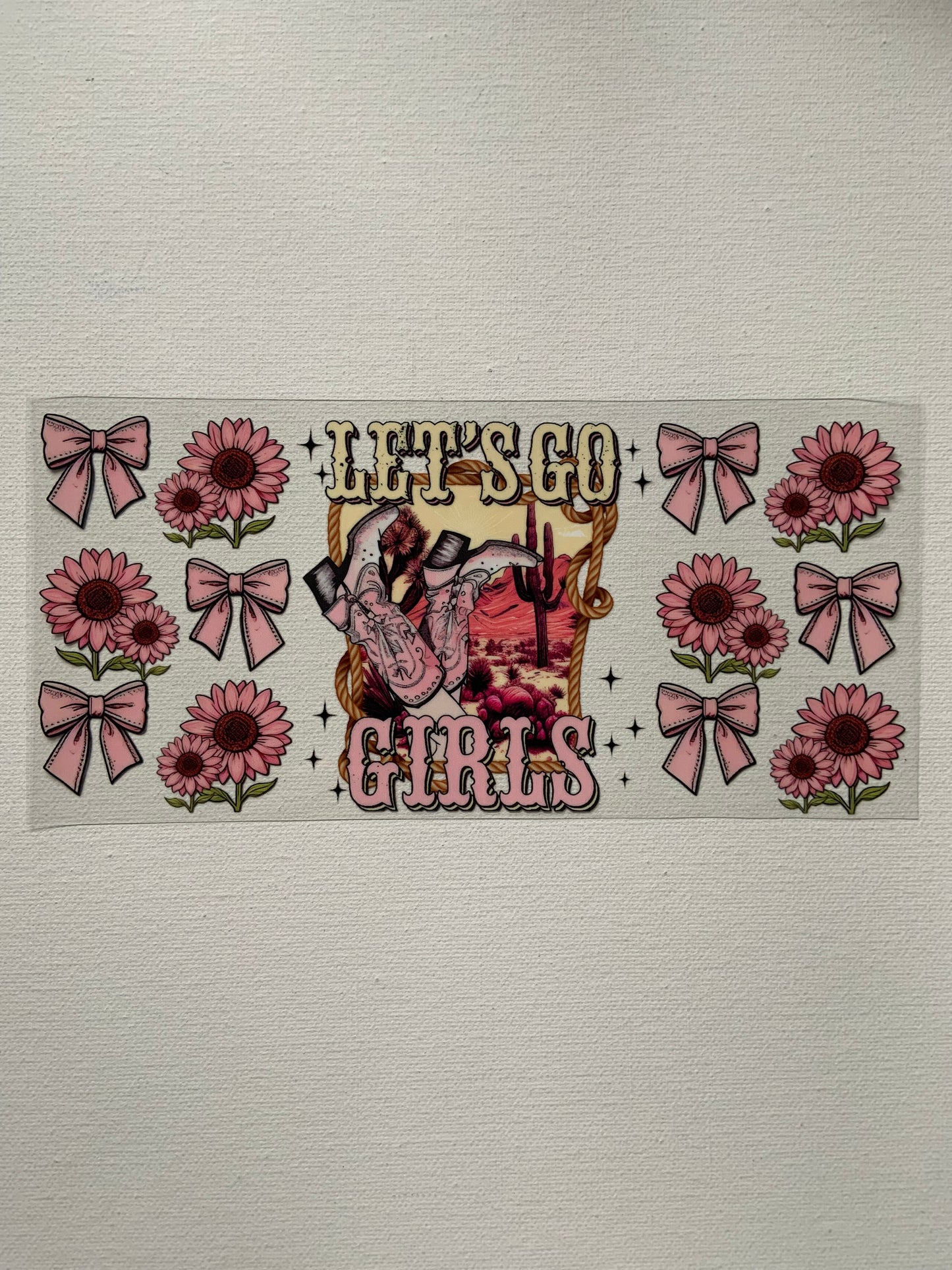 “Let’s go girls” decal
