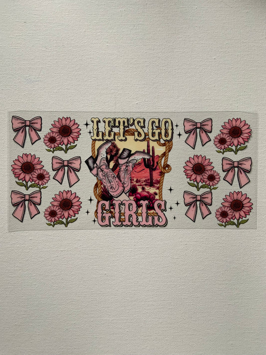 “Let’s go girls” decal