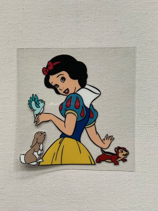 Snow white small decal
