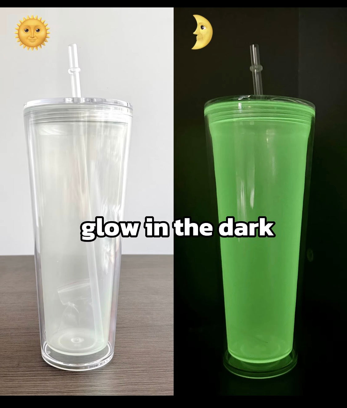 Glow in the dark 24oz